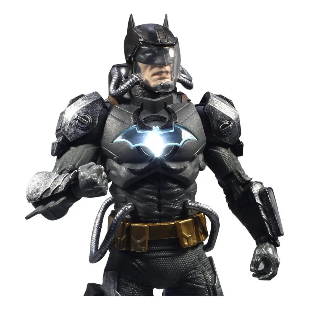 DC Multiverse Action Figure Batman Hazmat Suit Gold Label Light Up Batman Symbol 18 cm product photo