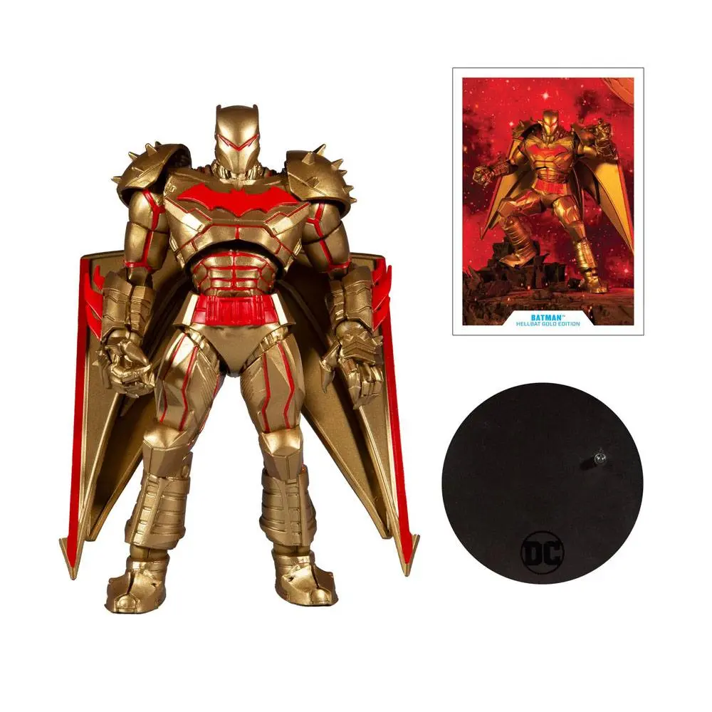 DC Multiverse Action Figure Batman Hellbat Suit (Gold Edition) 18 cm product photo