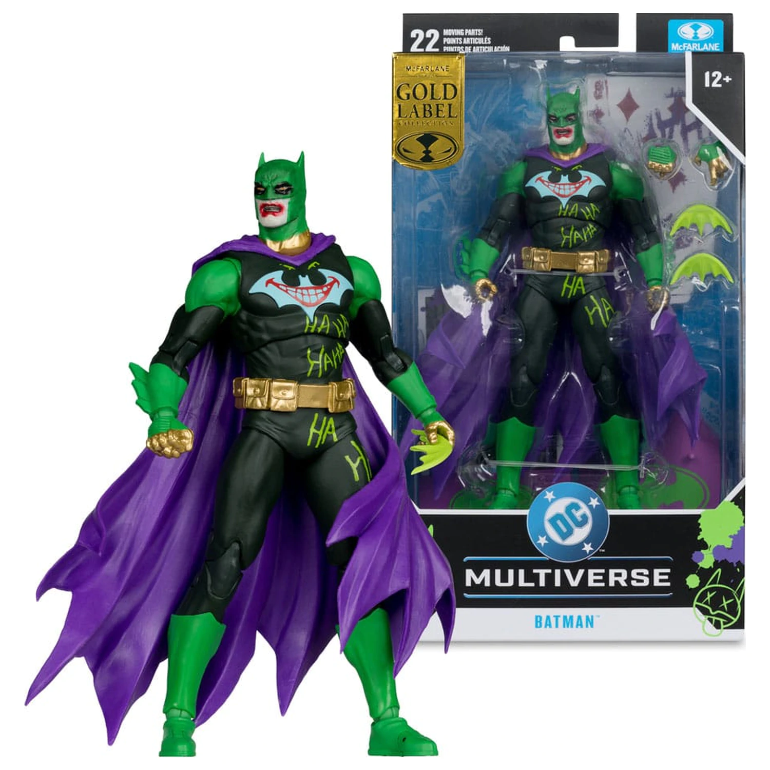 DC Multiverse Action Figure Batman (Joker War) (Jokerized) (Gold Label) 18 cm product photo