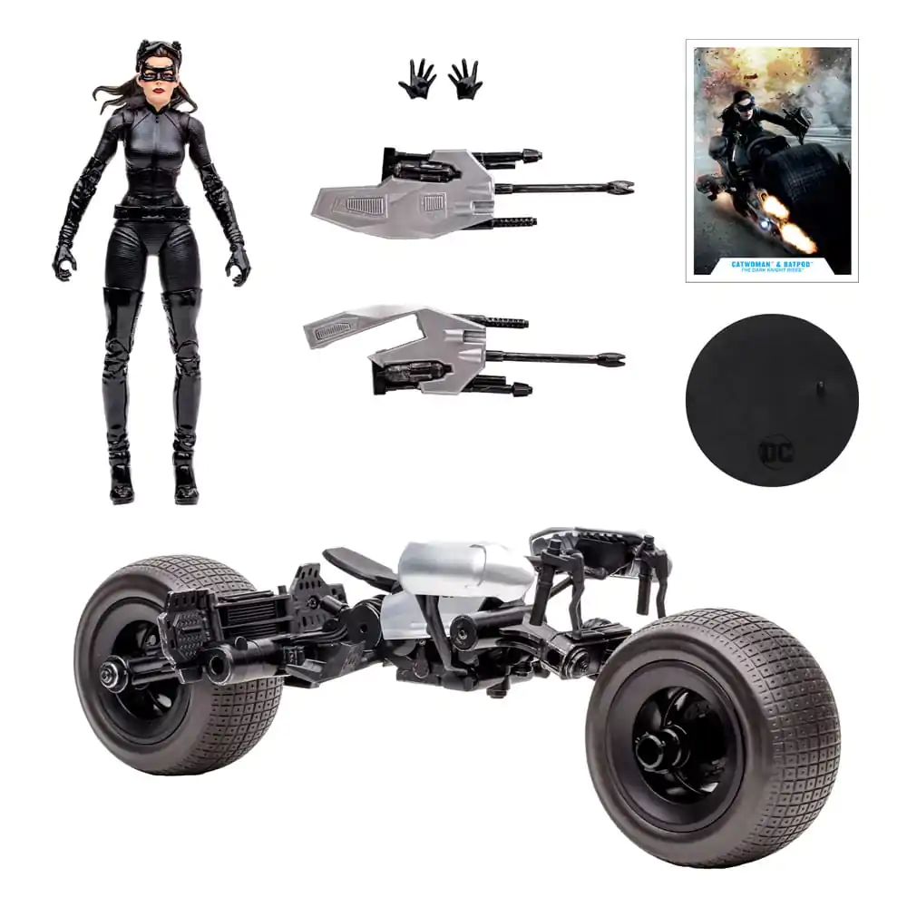 DC Multiverse Vehicle Batpod with Catwoman (The Dark Knight Rises) product photo