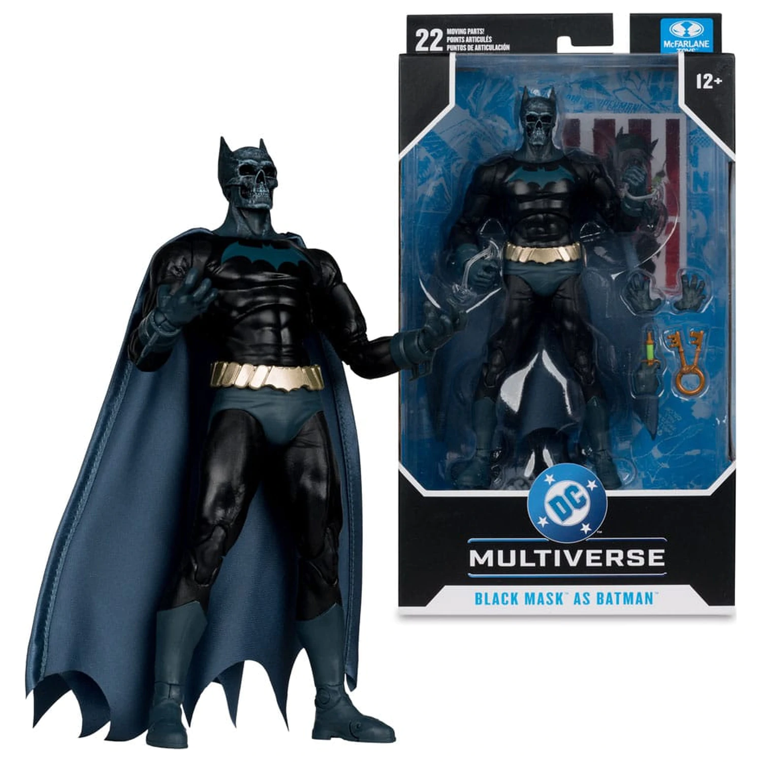 DC Multiverse Action Figure Black Mask as Batman (Beneath the Mask) 18 cm product photo
