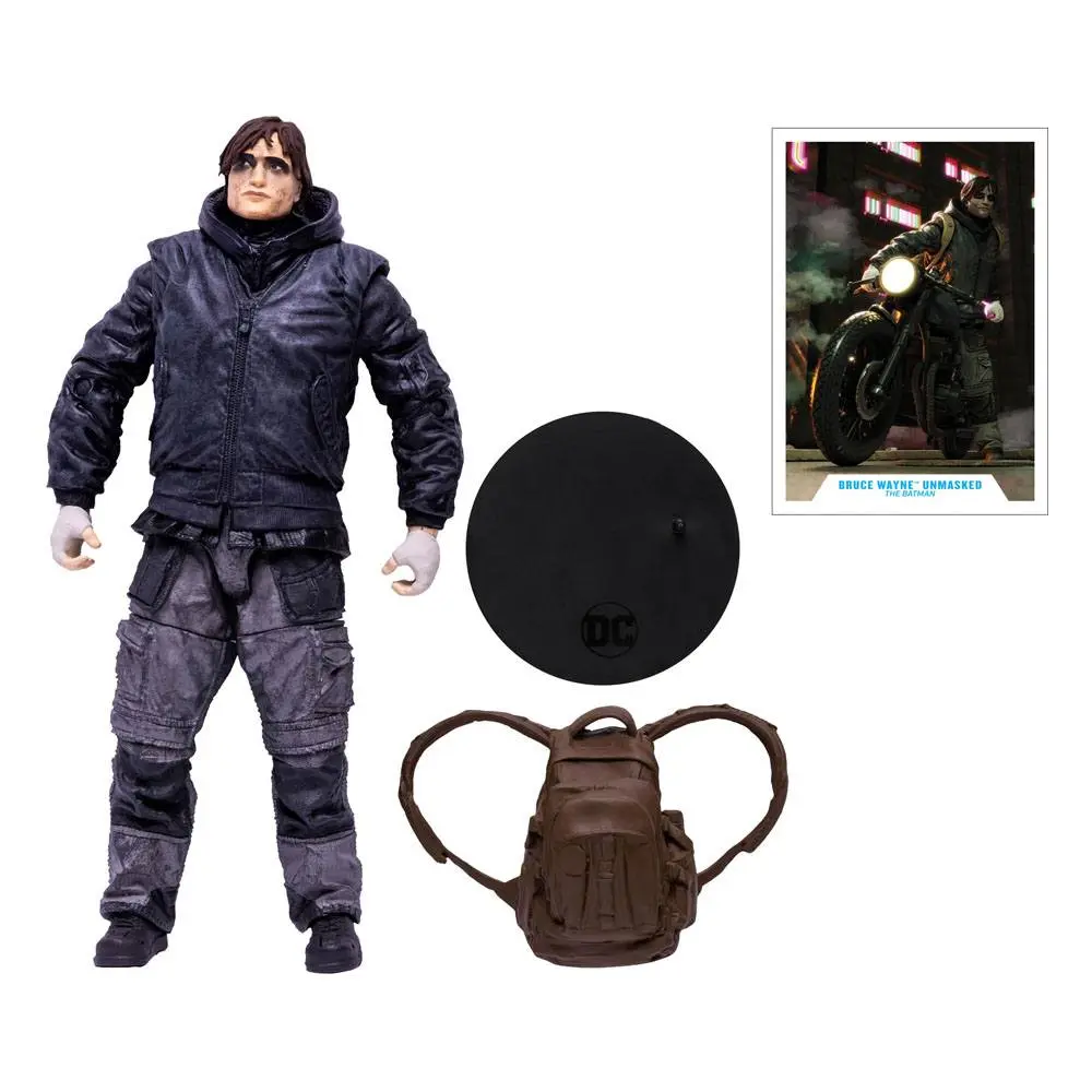 The Batman Movie Action Figure Bruce Wayne Drifter Unmasked 18 cm product photo