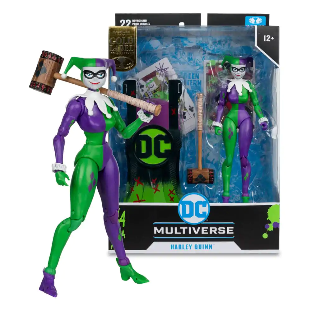 DC Multiverse Action Figure Harley Quinn (DC Classic) Jokerized (Gold Label) 18 cm product photo