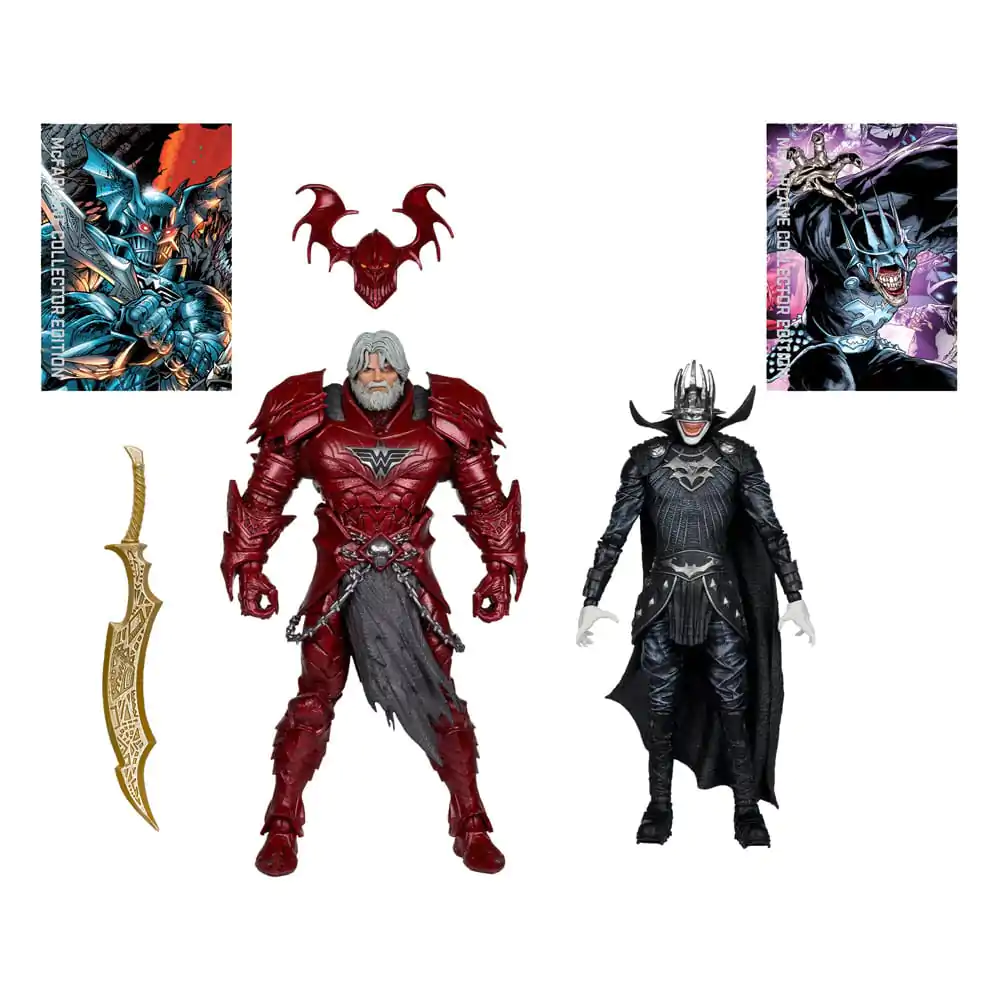 DC Multiverse McFarlane Collector Edition Action Figure 2-Pack #04 Batman who laughs (Knight Armor) & Merciless (Dark Multiverse)  18 cm product photo