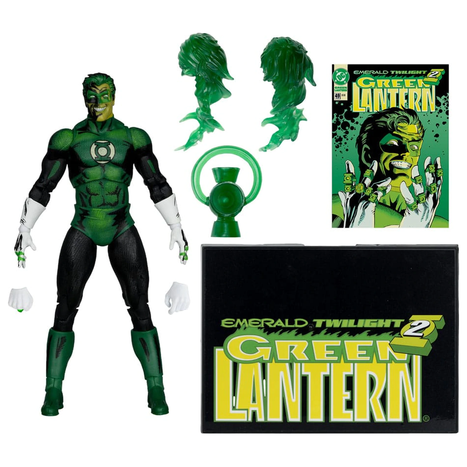 DC Multiverse McFarlane Cover Recreations Action Figure Green Lantern (Emerald Twilight) (Gold Label) 18 cm product photo