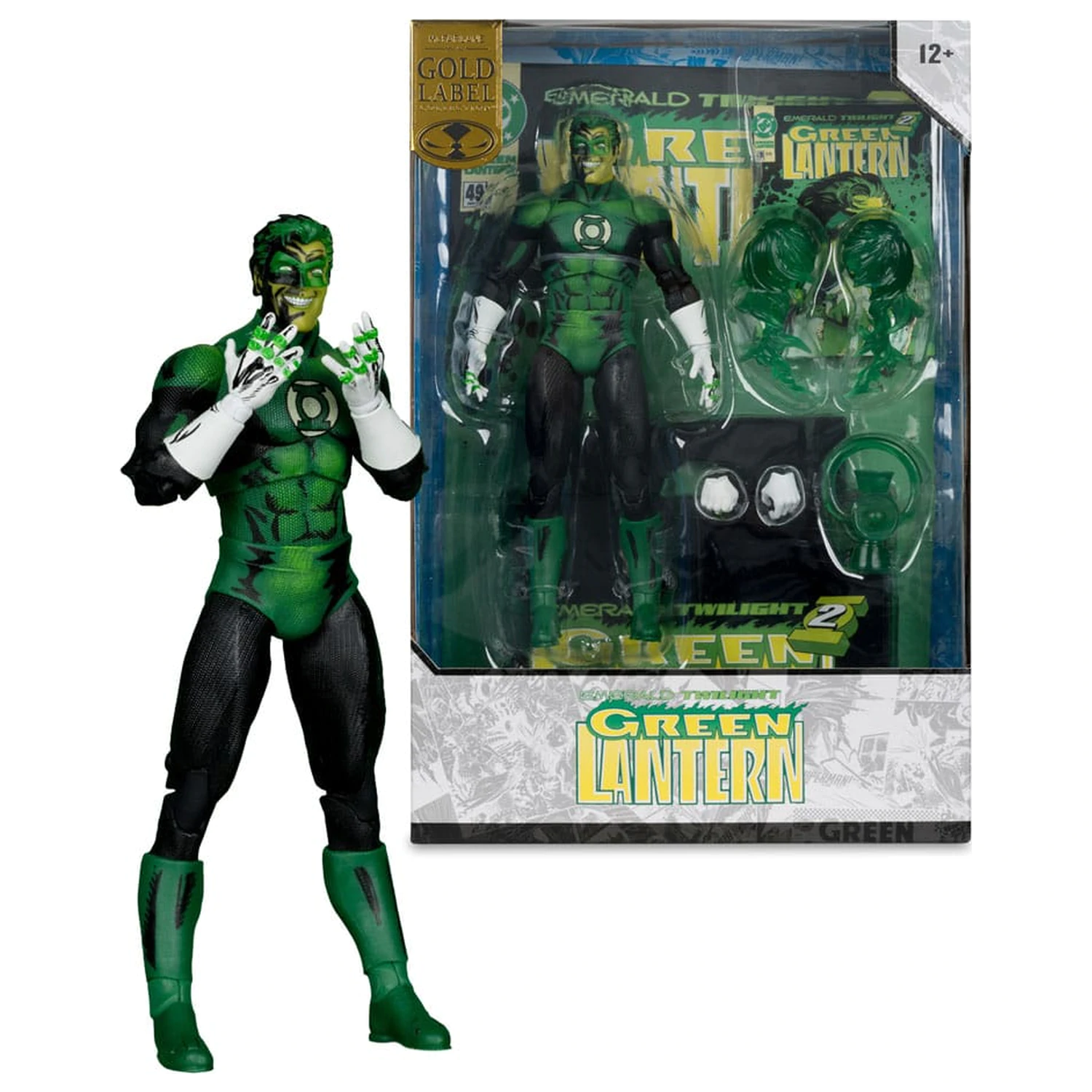 DC Multiverse McFarlane Cover Recreations Action Figure Green Lantern (Emerald Twilight) (Gold Label) 18 cm product photo