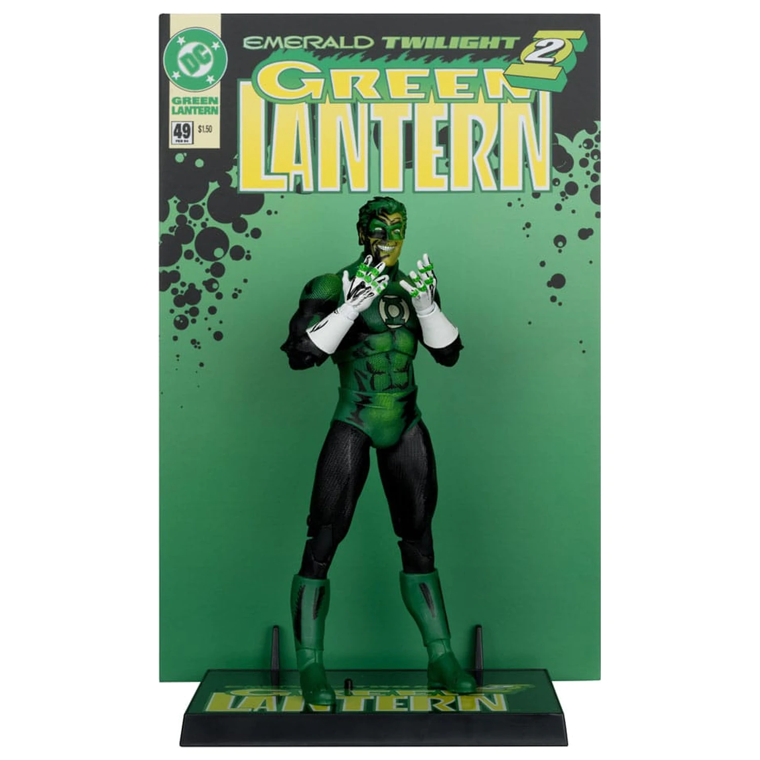 DC Multiverse McFarlane Cover Recreations Action Figure Green Lantern (Emerald Twilight) (Gold Label) 18 cm product photo