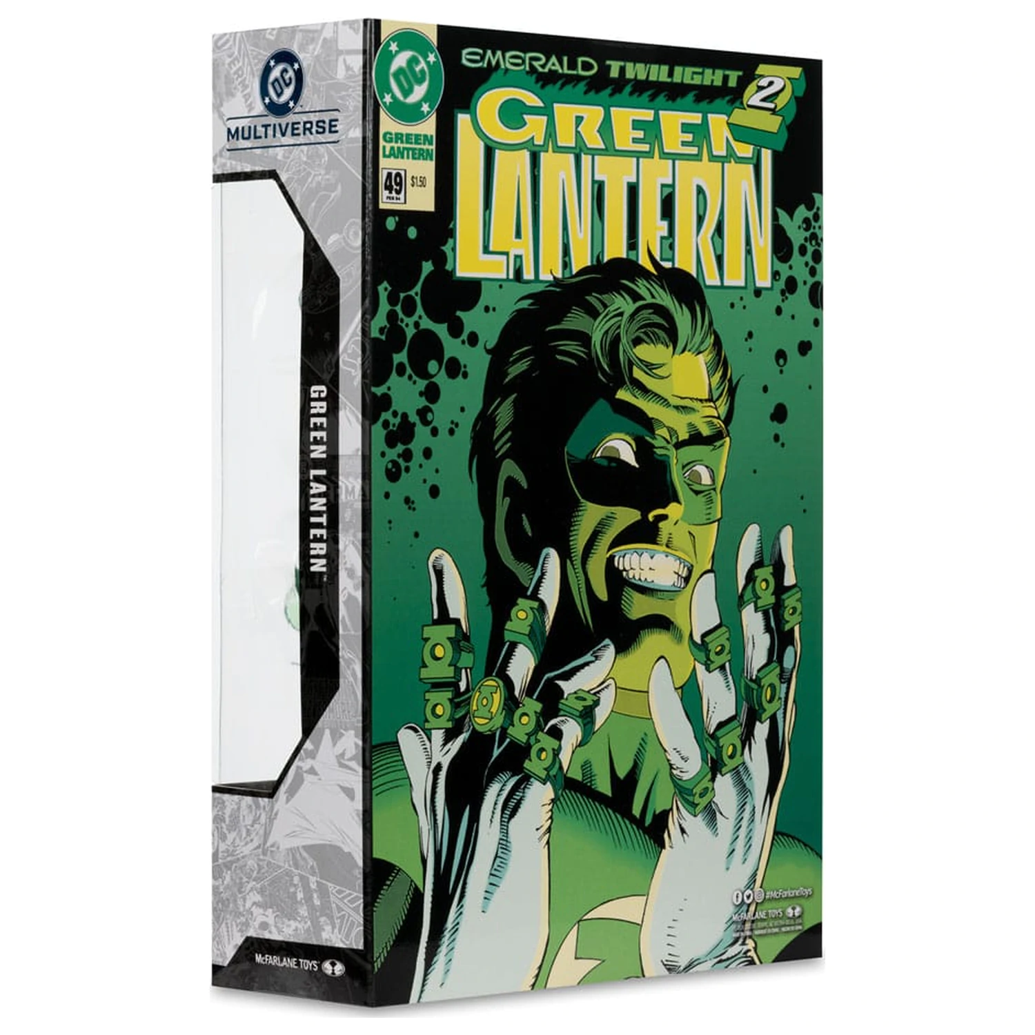 DC Multiverse McFarlane Cover Recreations Action Figure Green Lantern (Emerald Twilight) (Gold Label) 18 cm product photo