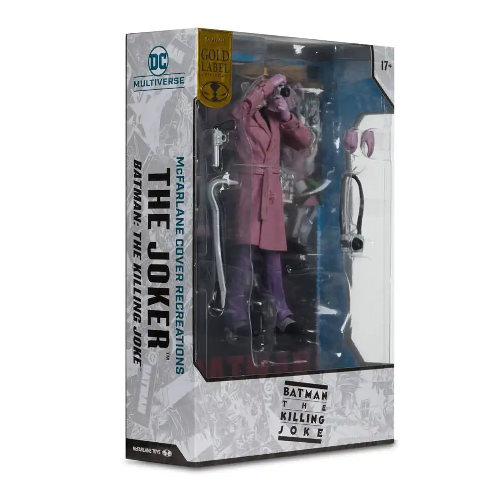 DC Multiverse McFarlane Cover Recreations Action Figure The Joker (Batman: The Killing Joke) (Gold Label) 18 cm product photo