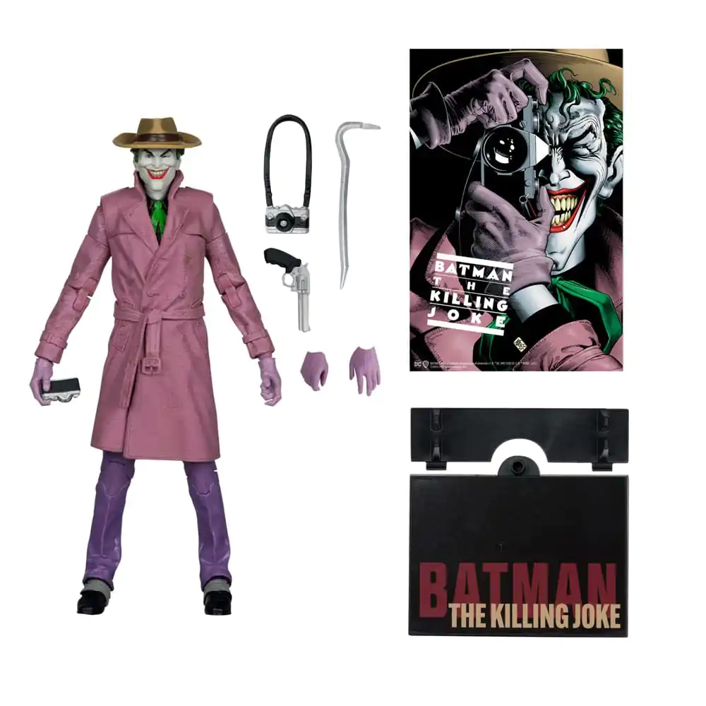 DC Multiverse McFarlane Cover Recreations Action Figure The Joker (Batman: The Killing Joke) (Gold Label) 18 cm product photo