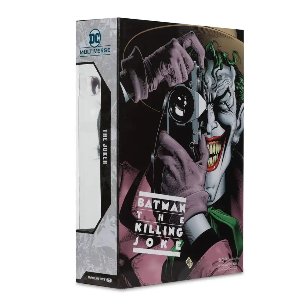 DC Multiverse McFarlane Cover Recreations Action Figure The Joker (Batman: The Killing Joke) (Gold Label) 18 cm product photo