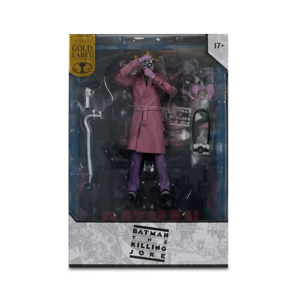 DC Multiverse McFarlane Cover Recreations Action Figure The Joker (Batman: The Killing Joke) (Gold Label) 18 cm product photo