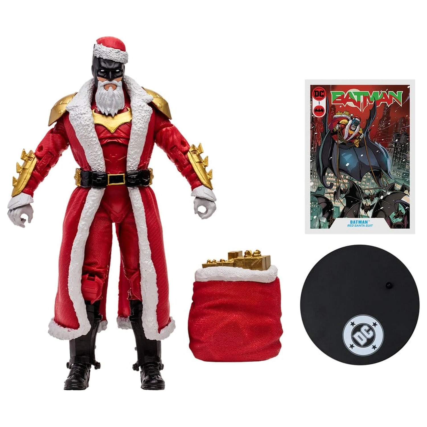DC Multiverse McFarlane Vault Collection Action Figure Batman (Red Santa Suit) 18 cm product photo