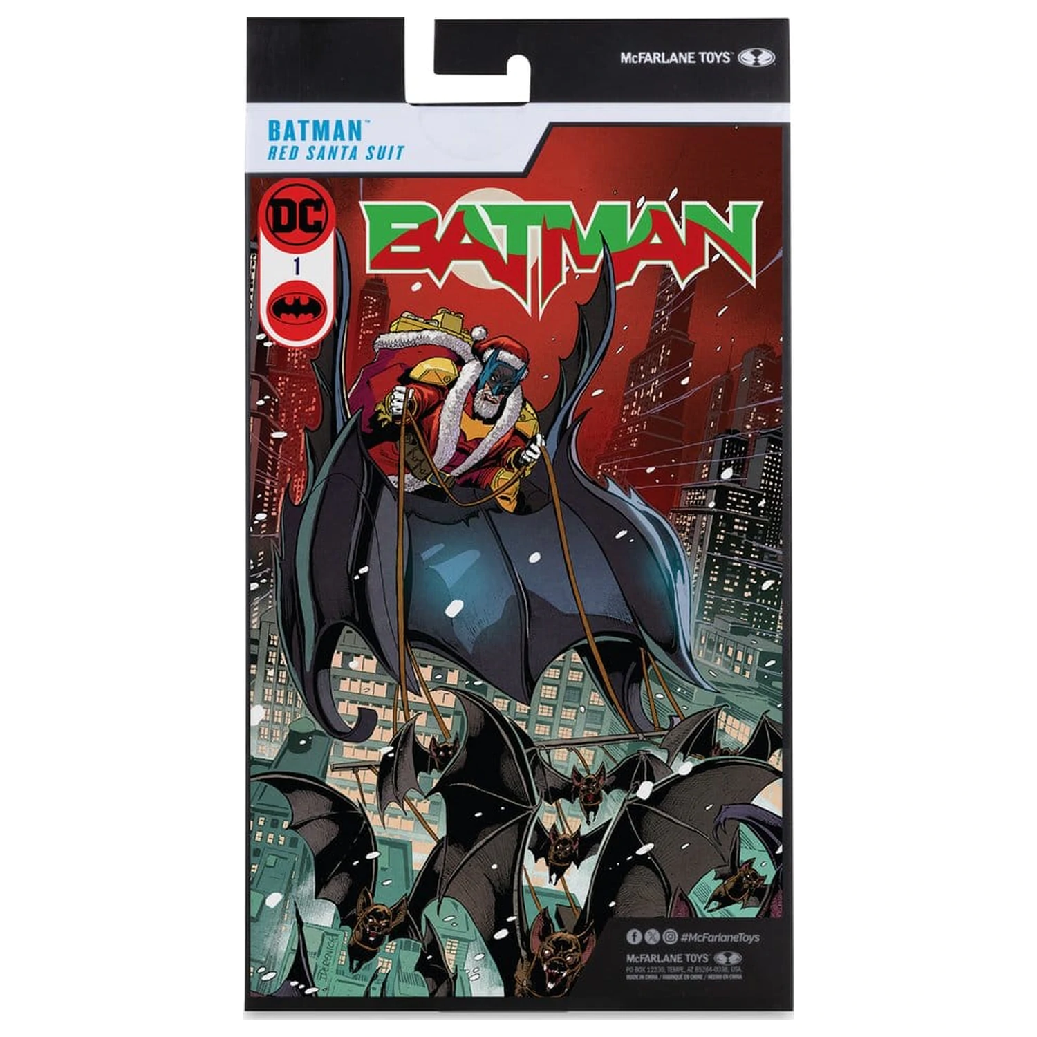 DC Multiverse McFarlane Vault Collection Action Figure Batman (Red Santa Suit) 18 cm product photo
