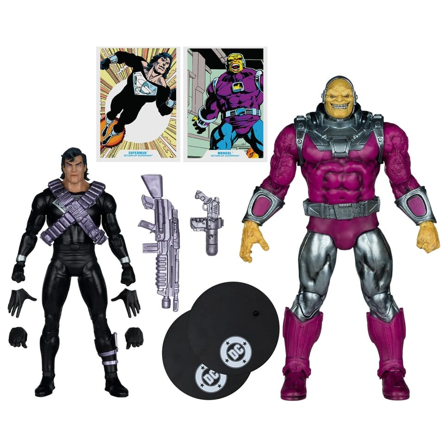 DC Multiverse Megafig Action Figure 2-Pack Mongul vs Superman (Return of Superman) product photo