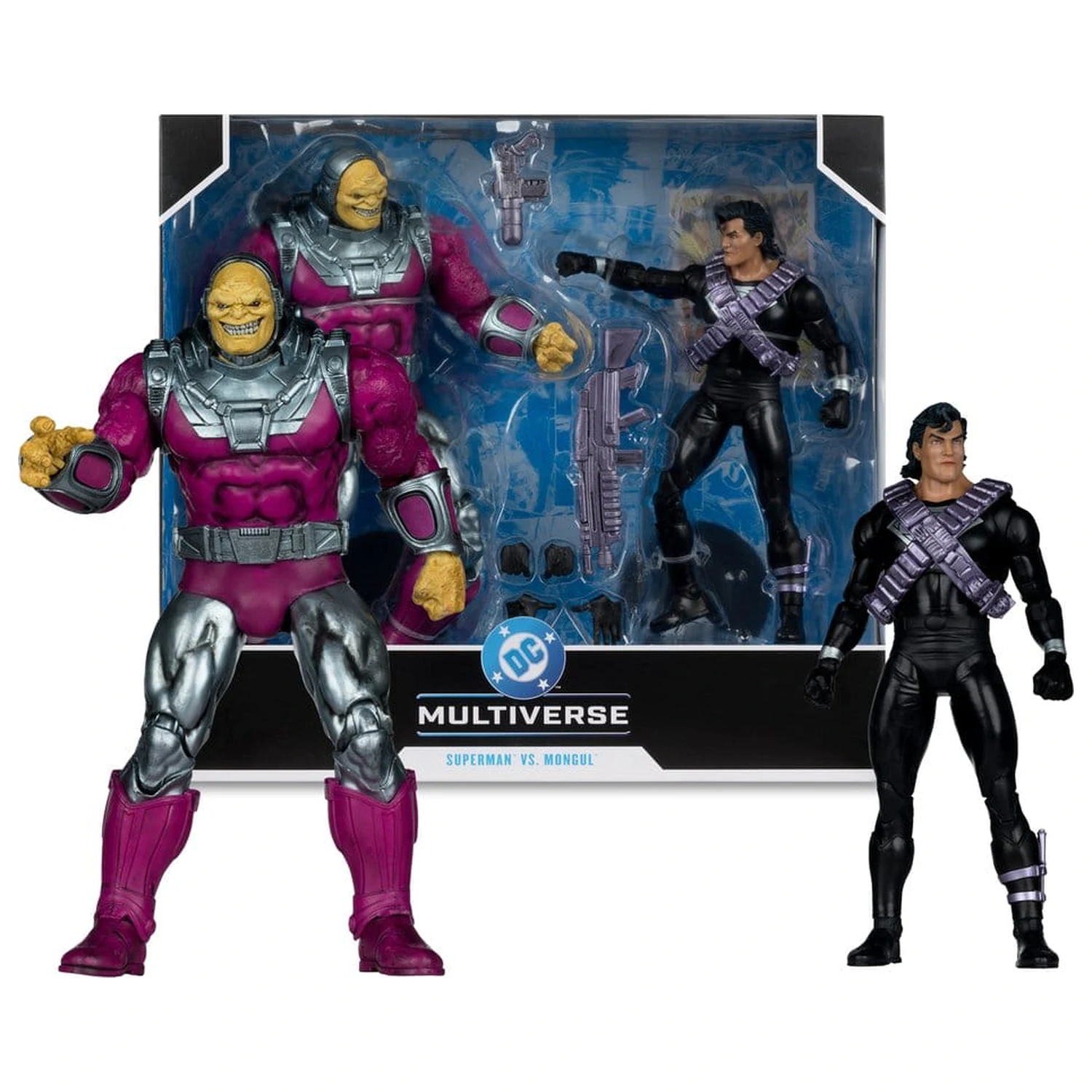 DC Multiverse Megafig Action Figure 2-Pack Mongul vs Superman (Return of Superman) product photo