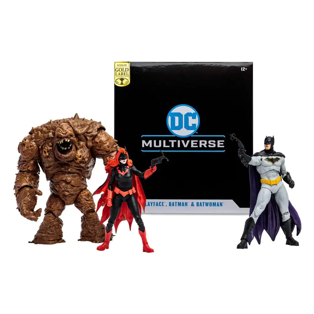 DC Multiverse Action Figures Multipack Clayface, Batman &amp; Batwoman (DC Rebirth) (Gold Label) 18 cm product photo