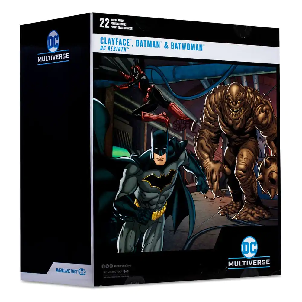 DC Multiverse Action Figures Multipack Clayface, Batman &amp; Batwoman (DC Rebirth) (Gold Label) 18 cm product photo