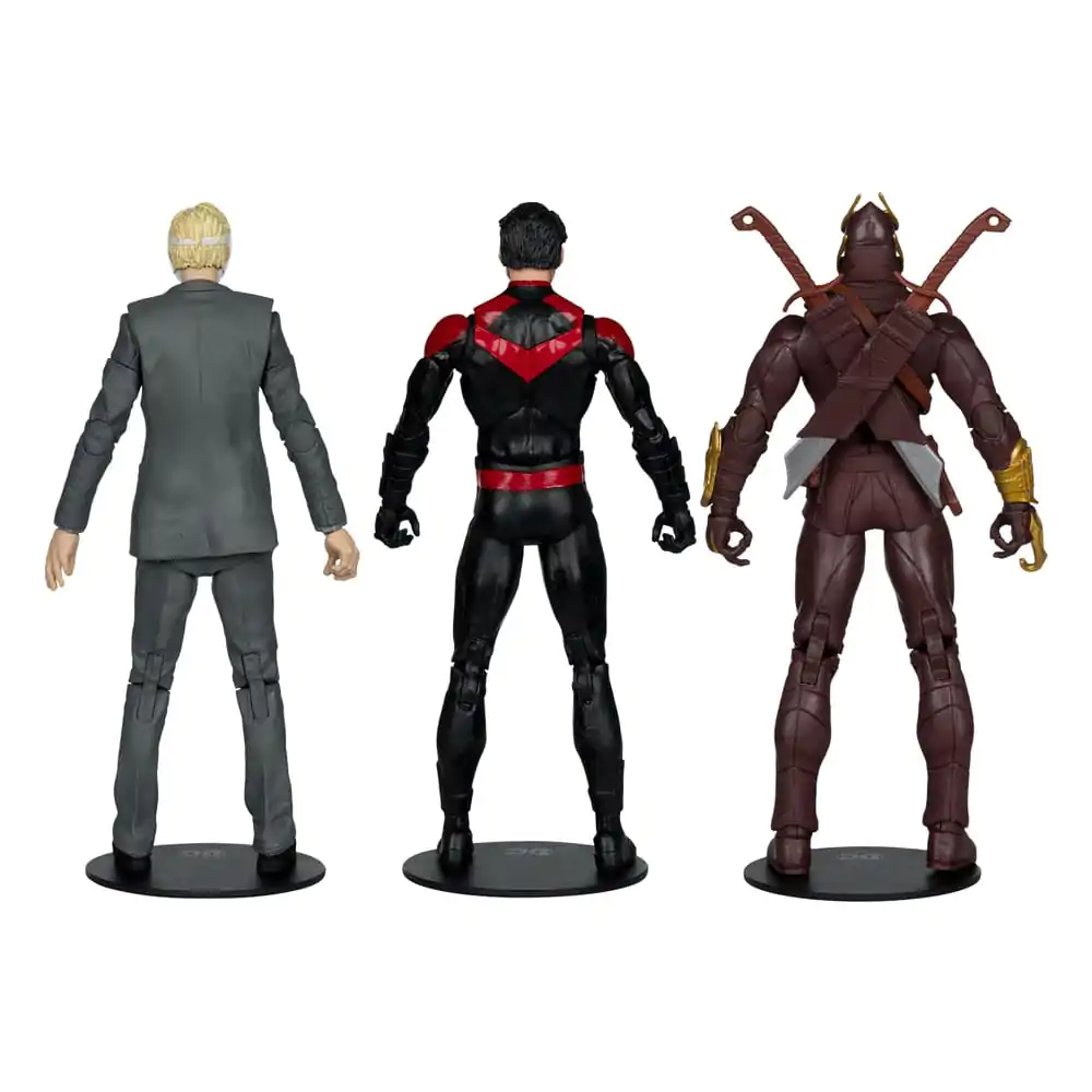 DC Multiverse Action Figure 3-Pack Nightwing vs. Talon &amp; Owl (Batman: The Court of Owls) (Gold Label) 18 cm product photo