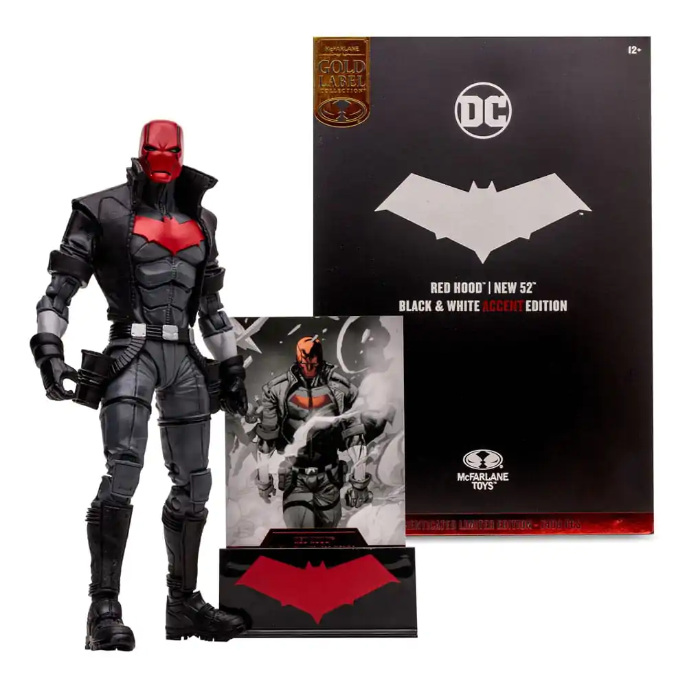 DC Multiverse Action Figure Red Hood (The New 52) Black &amp; White Accent Edition (Gold Label) 18 cm product photo