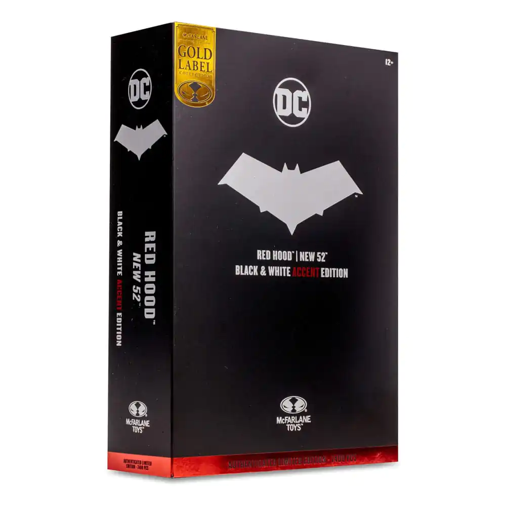 DC Multiverse Action Figure Red Hood (The New 52) Black &amp; White Accent Edition (Gold Label) 18 cm product photo