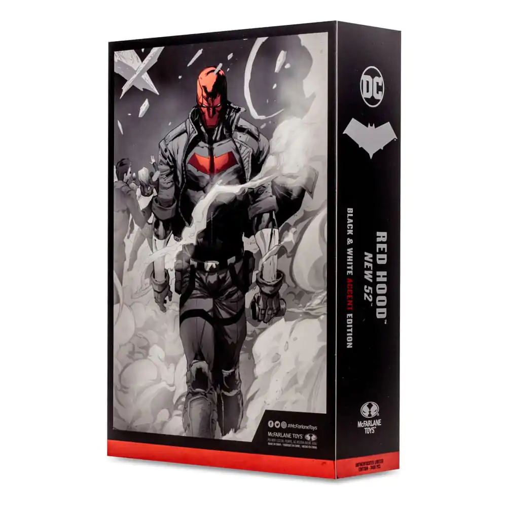 DC Multiverse Action Figure Red Hood (The New 52) Black &amp; White Accent Edition (Gold Label) 18 cm product photo