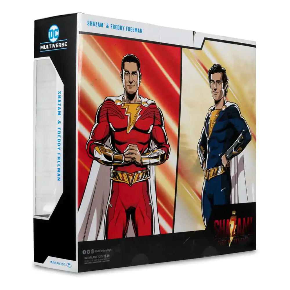 DC Multiverse Action Figures Pack of 2 Shazam (Battle Damage) & Freddie Freeman (Gold Label) 18 cm termékfotó
