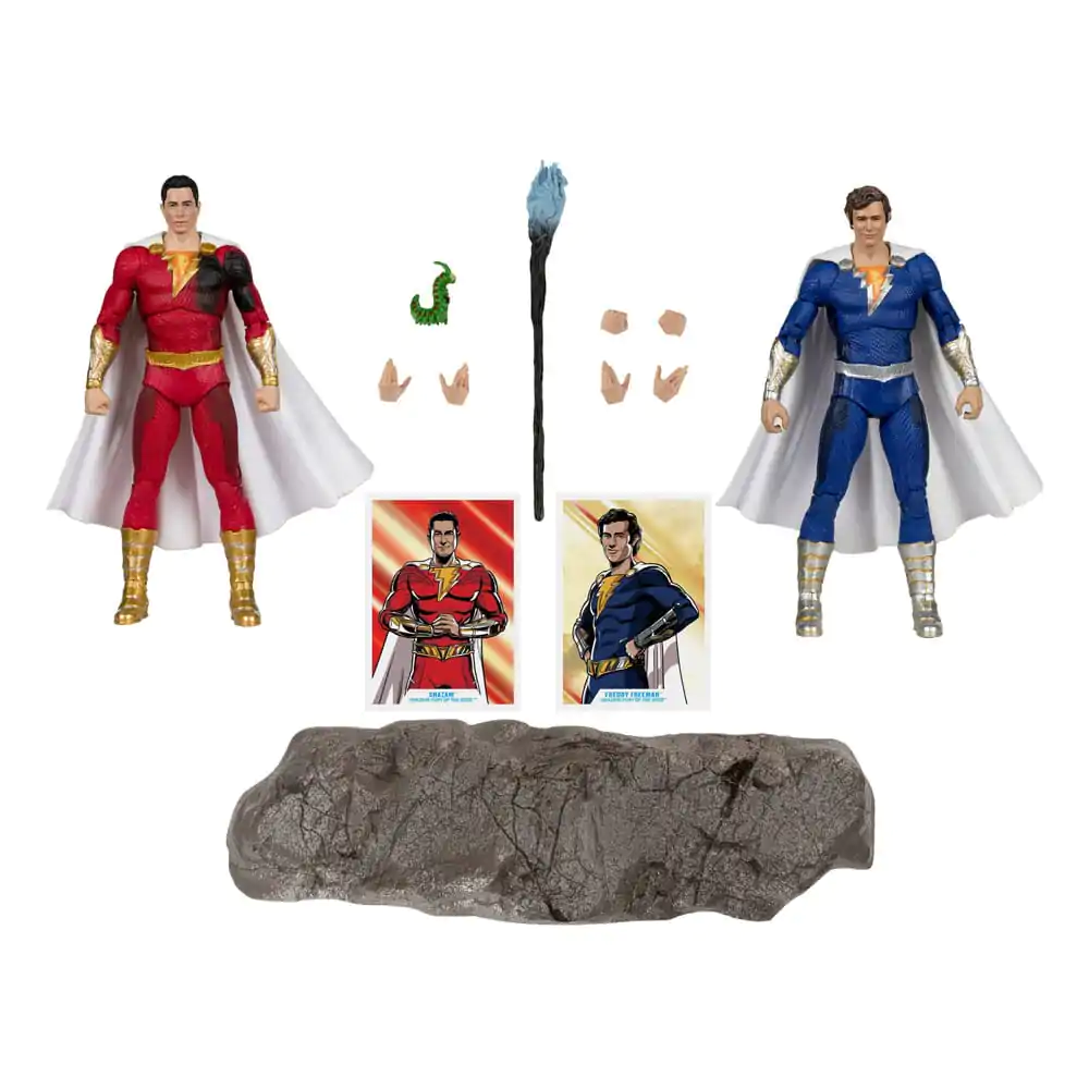 DC Multiverse Action Figures Pack of 2 Shazam (Battle Damage) & Freddie Freeman (Gold Label) 18 cm termékfotó