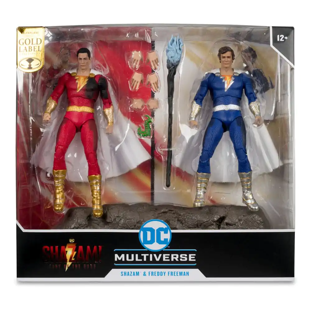DC Multiverse Action Figures Pack of 2 Shazam (Battle Damage) & Freddie Freeman (Gold Label) 18 cm termékfotó