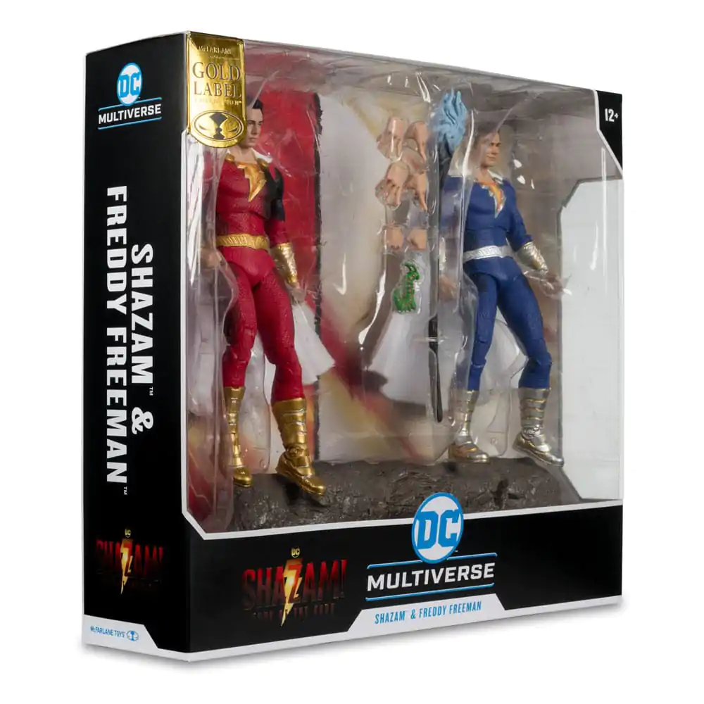 DC Multiverse Action Figures Pack of 2 Shazam (Battle Damage) & Freddie Freeman (Gold Label) 18 cm termékfotó