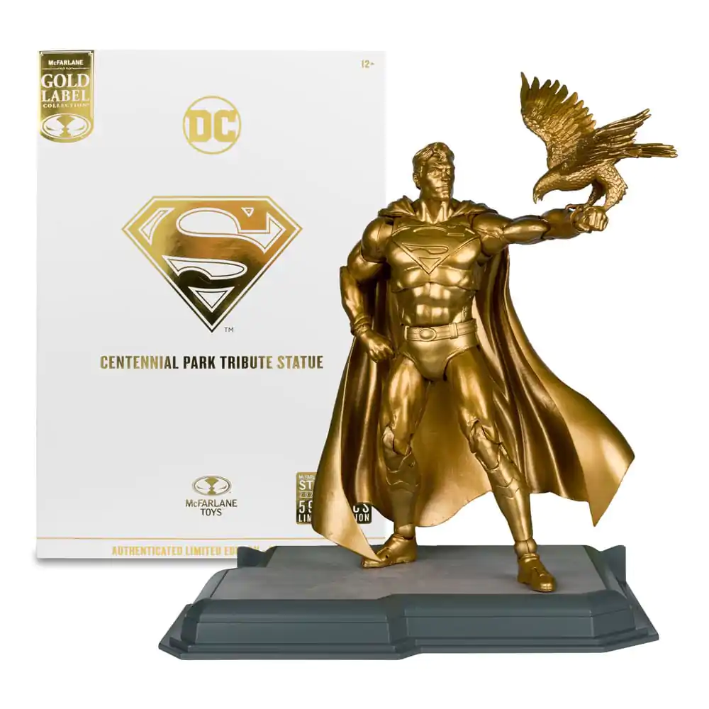 DC Multiverse Action Figure Superman (Centennial Park Tribute Statue) Gold Label 18 cm product photo