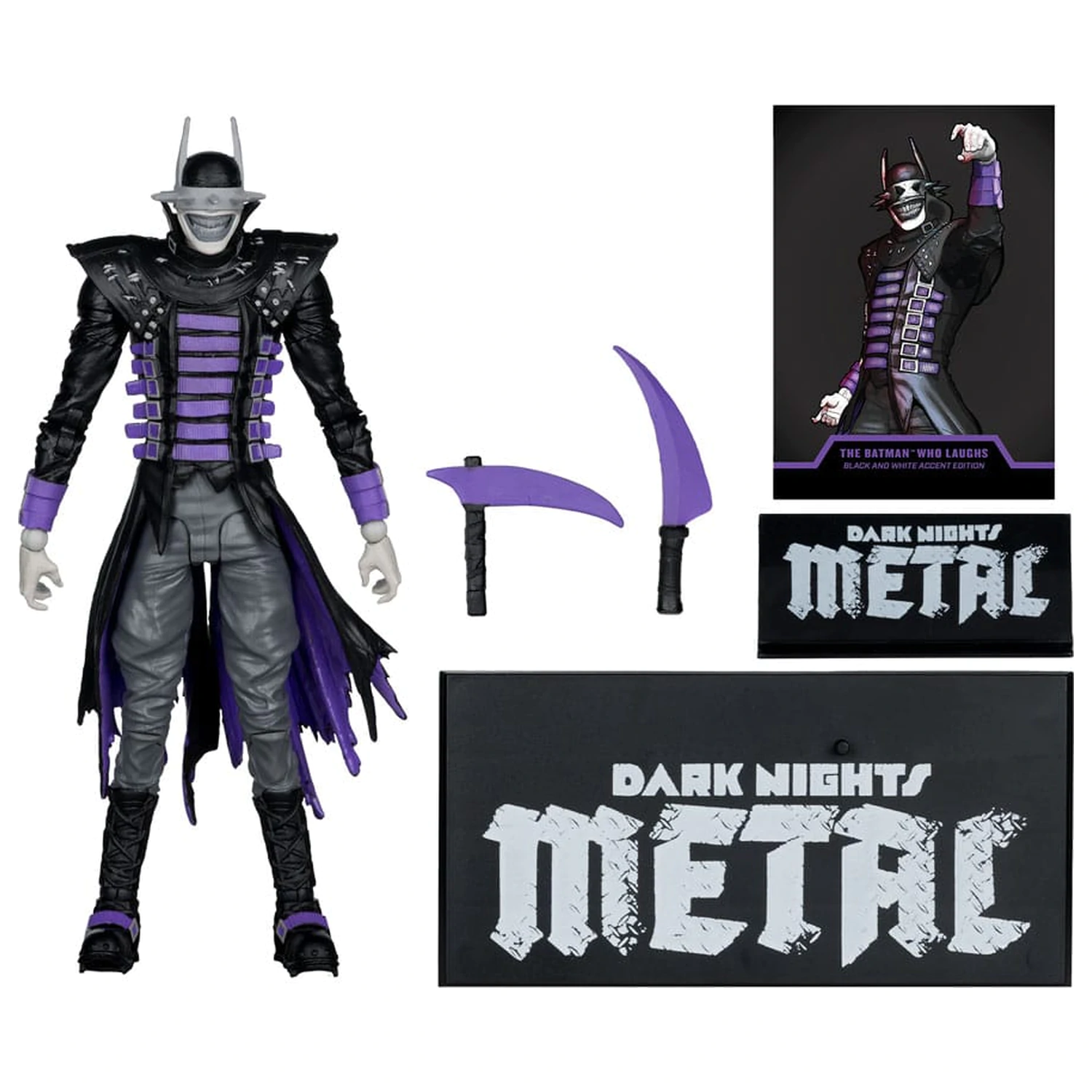 DC Multiverse Action Figure The Batman Who Laughs (B&W with accent) (Gold Label) 18 cm product photo