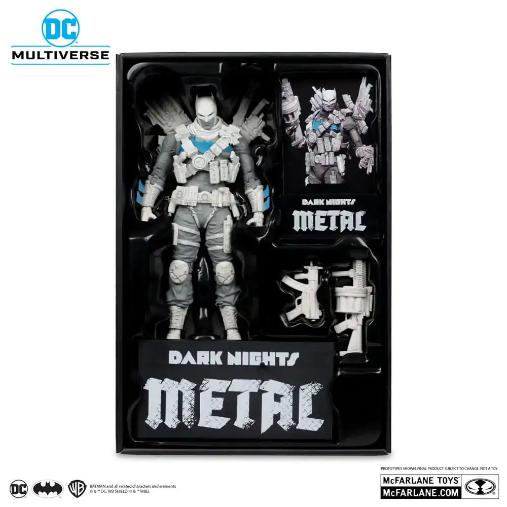 DC Multiverse Action Figure The Grim Knight (Dark Nights Metal) (Black & White Accent Edition) (Gold Label) 18 cm product photo