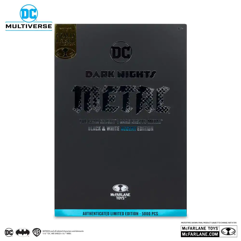DC Multiverse Action Figure The Grim Knight (Dark Nights Metal) (Black & White Accent Edition) (Gold Label) 18 cm product photo