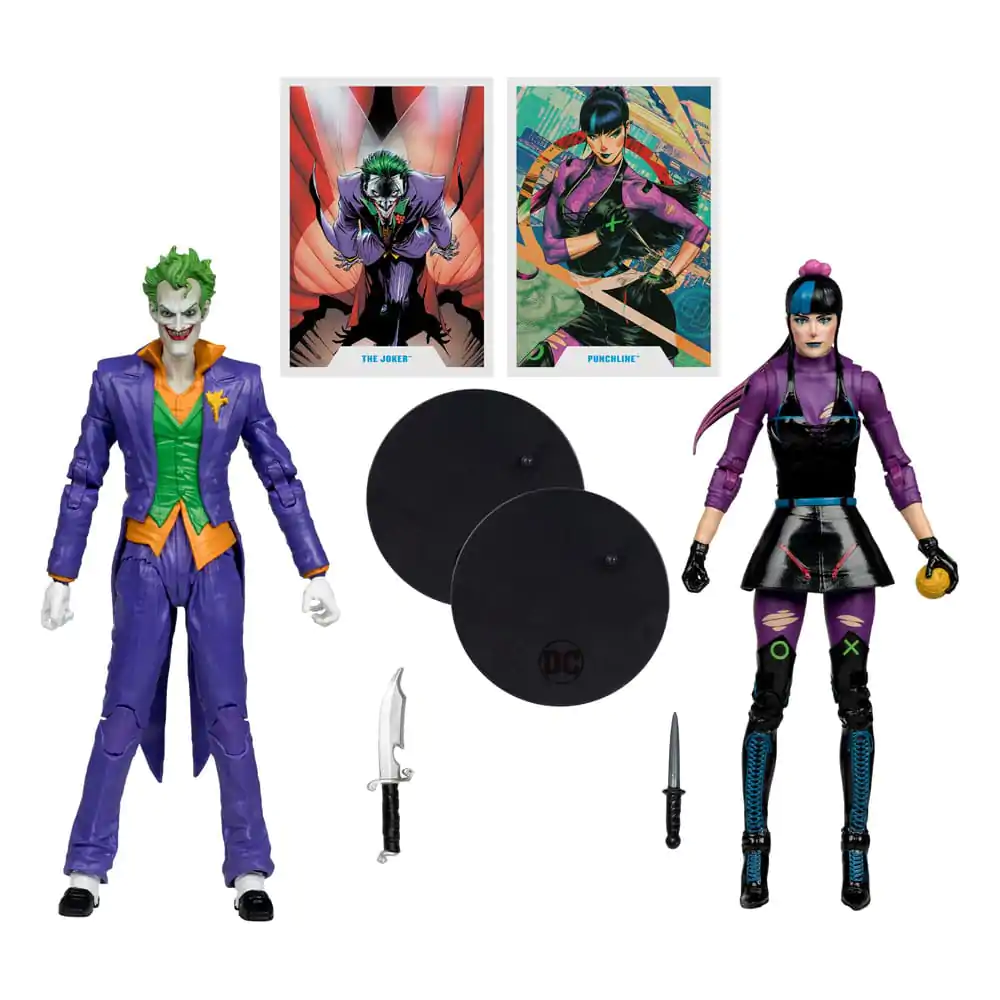 DC Multiverse Action Figures Pack of 2 The Joker & Punchline 18 cm termékfotó