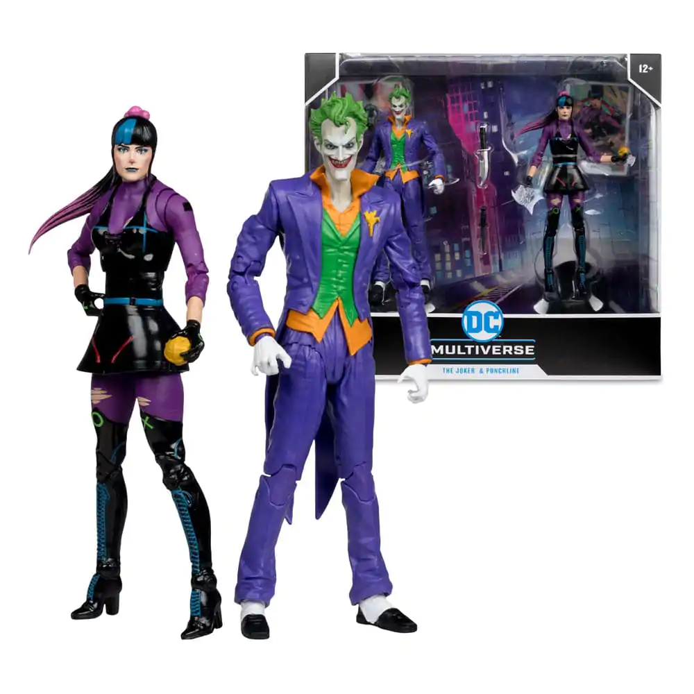 DC Multiverse Action Figures Pack of 2 The Joker & Punchline 18 cm product photo