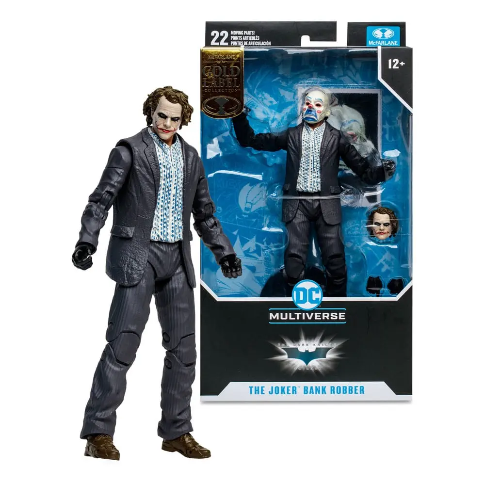 DC Multiverse Action Figure The Joker (The Dark Knight) (Bank Robber Variant) (Gold Label) 18 cm product photo
