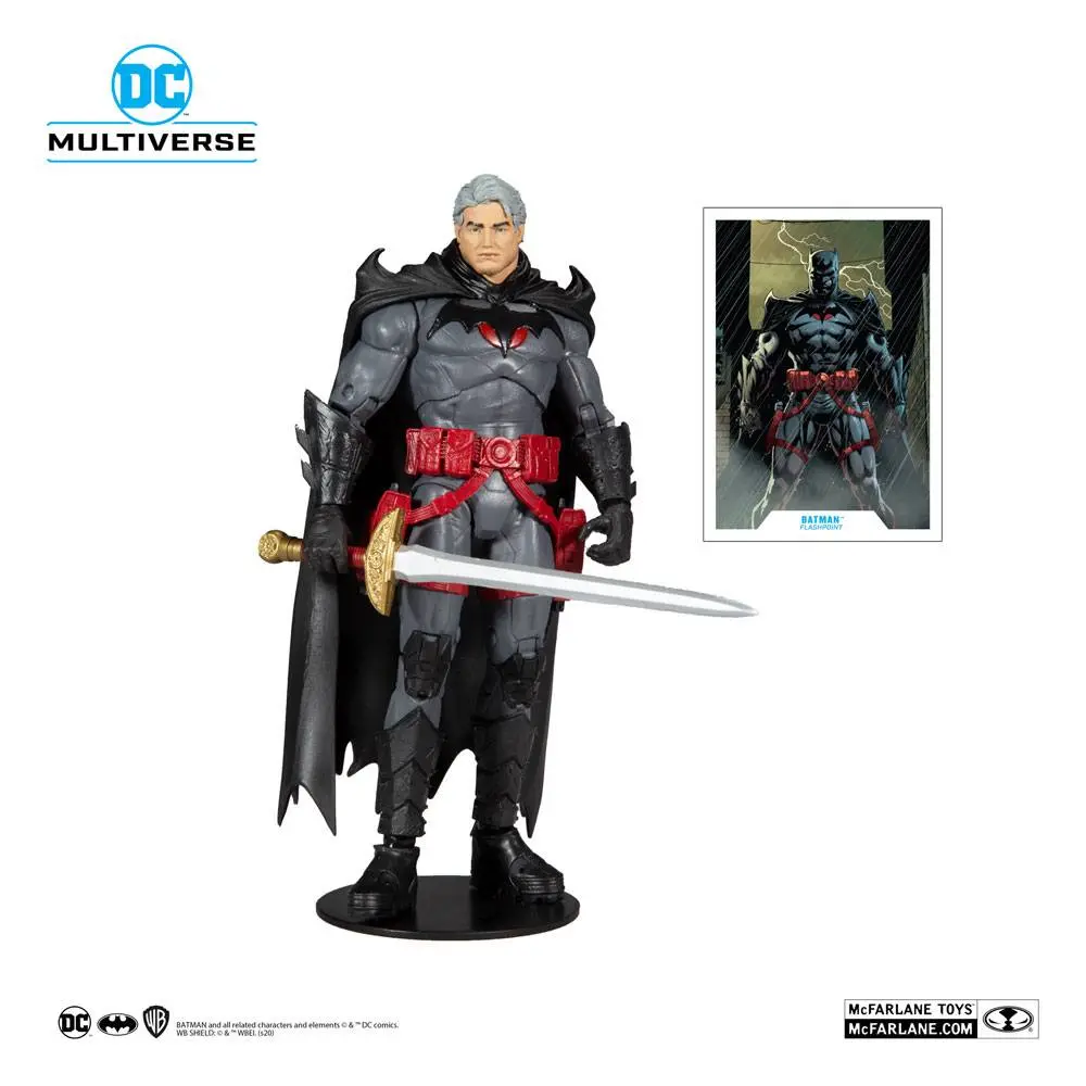 DC Multiverse Action Figure Thomas Wayne Flashpoint Batman (Unmasked) 18 cm product photo