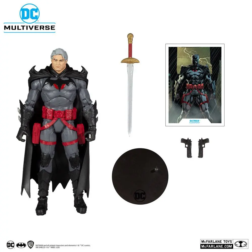 DC Multiverse Action Figure Thomas Wayne Flashpoint Batman (Unmasked) 18 cm product photo