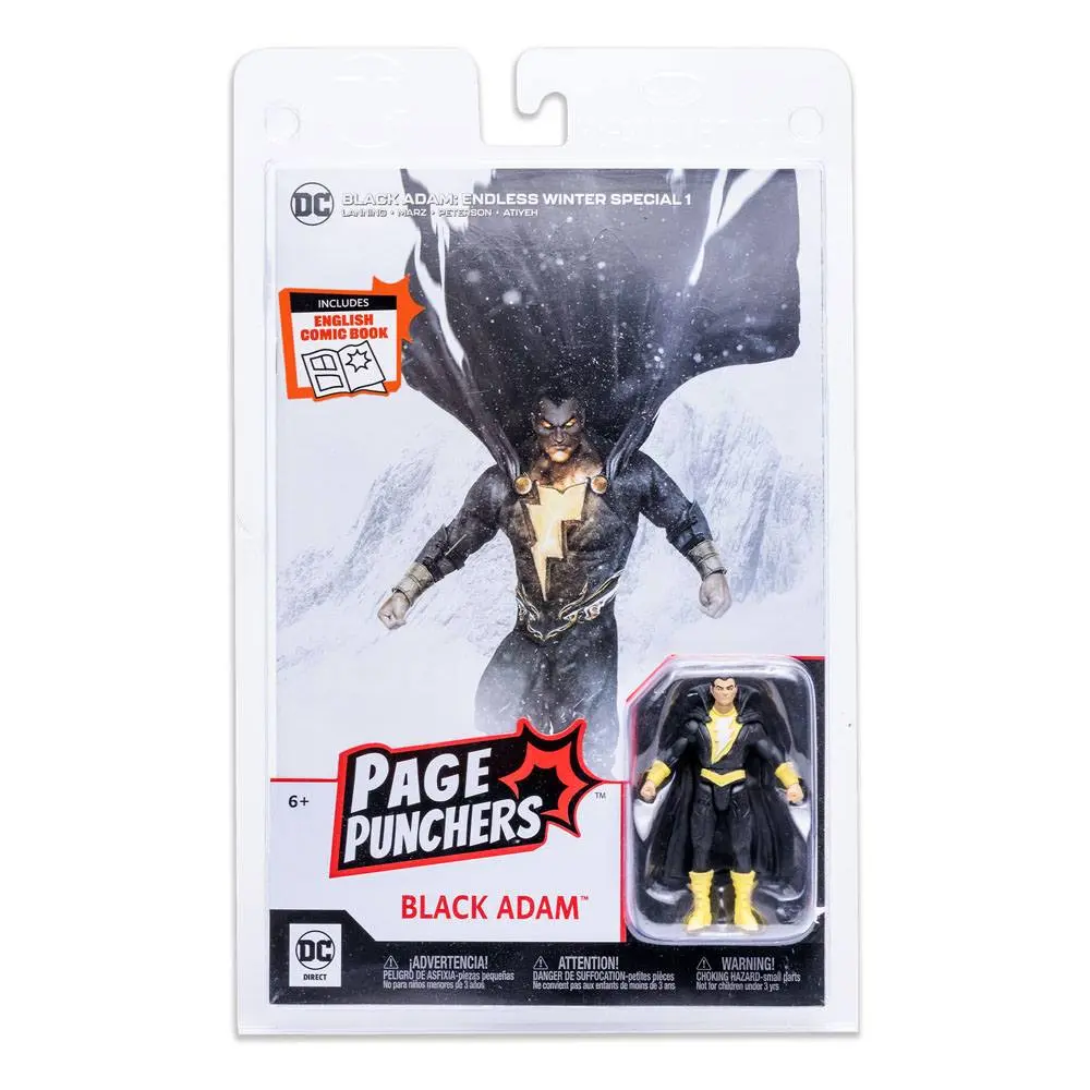 DC Page Punchers Action Figure Black Adam (Endless Winter) 8 cm termékfotó