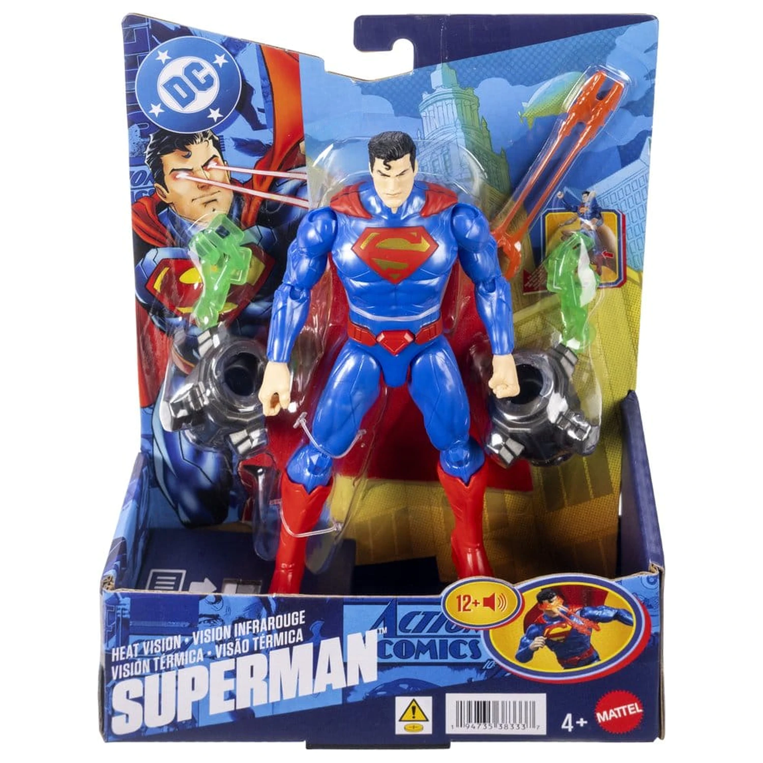DC Premier Action Figure with Sound & Light Heat Vision Superman 16 cm product photo