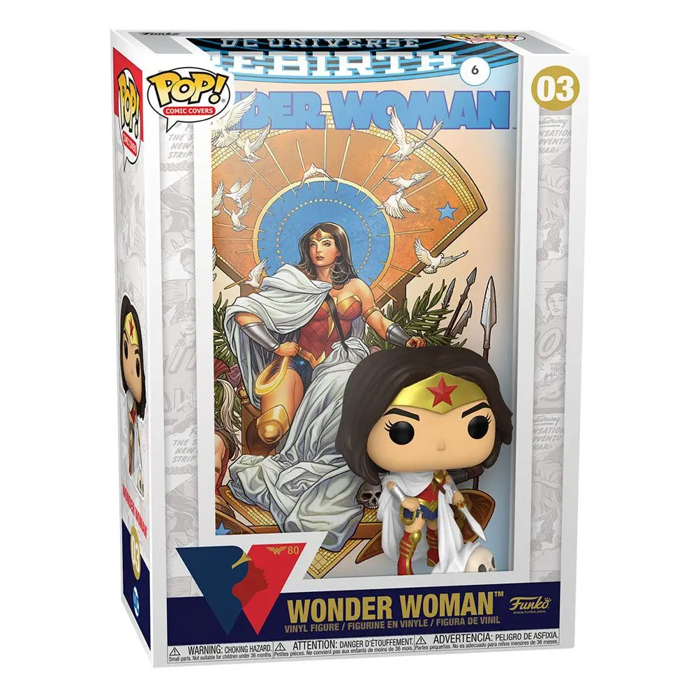 DC Rebirth POP! Comic Cover Vinyl Figure 80th Wonder Woman (Rebirth) On Throne product photo