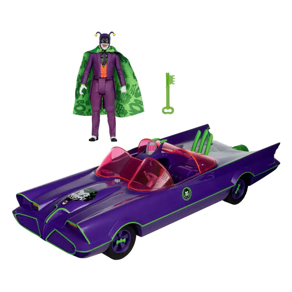 DC Retro Action Figure Batman 66 Batmobil with Joker (Gold Label) 15 cm termékfotó