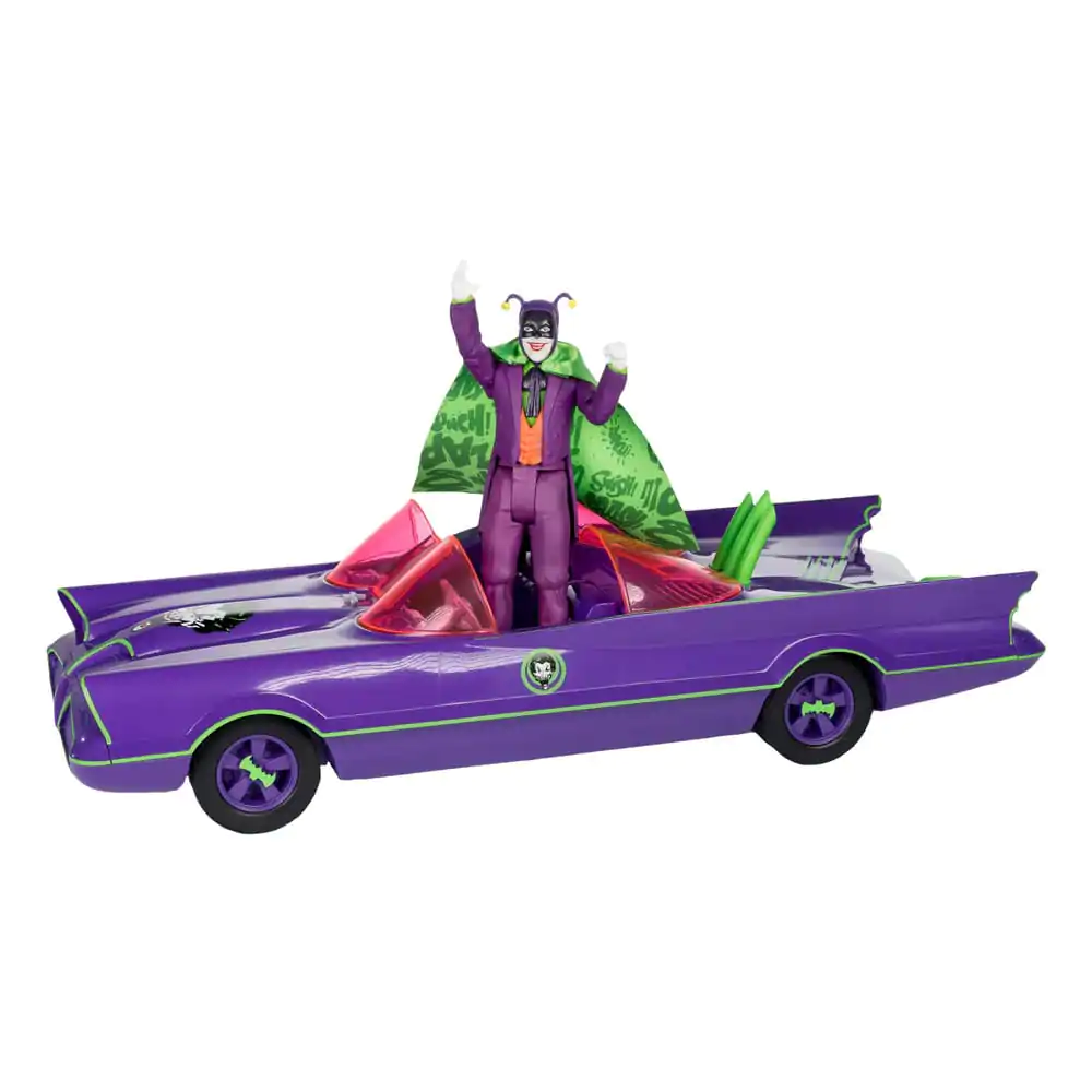 DC Retro Action Figure Batman 66 Batmobil with Joker (Gold Label) 15 cm termékfotó