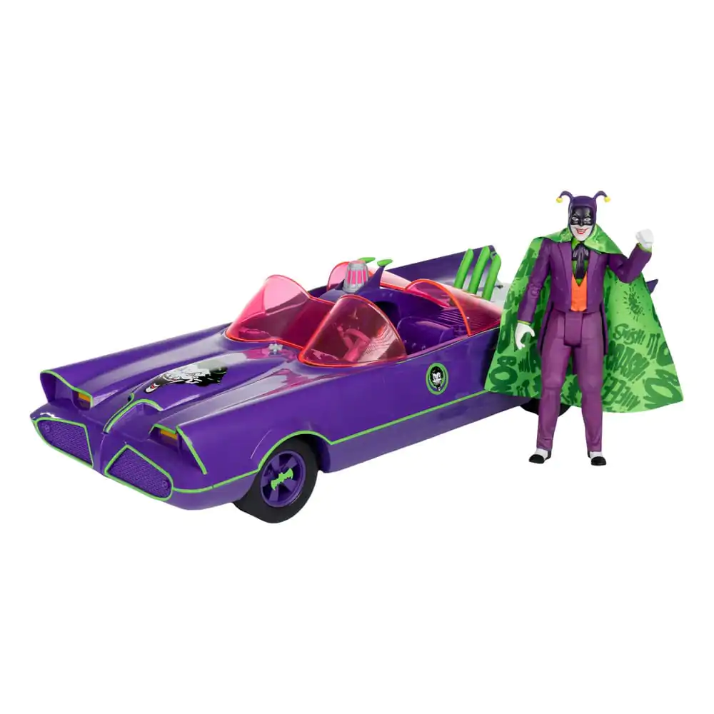 DC Retro Action Figure Batman 66 Batmobil with Joker (Gold Label) 15 cm termékfotó