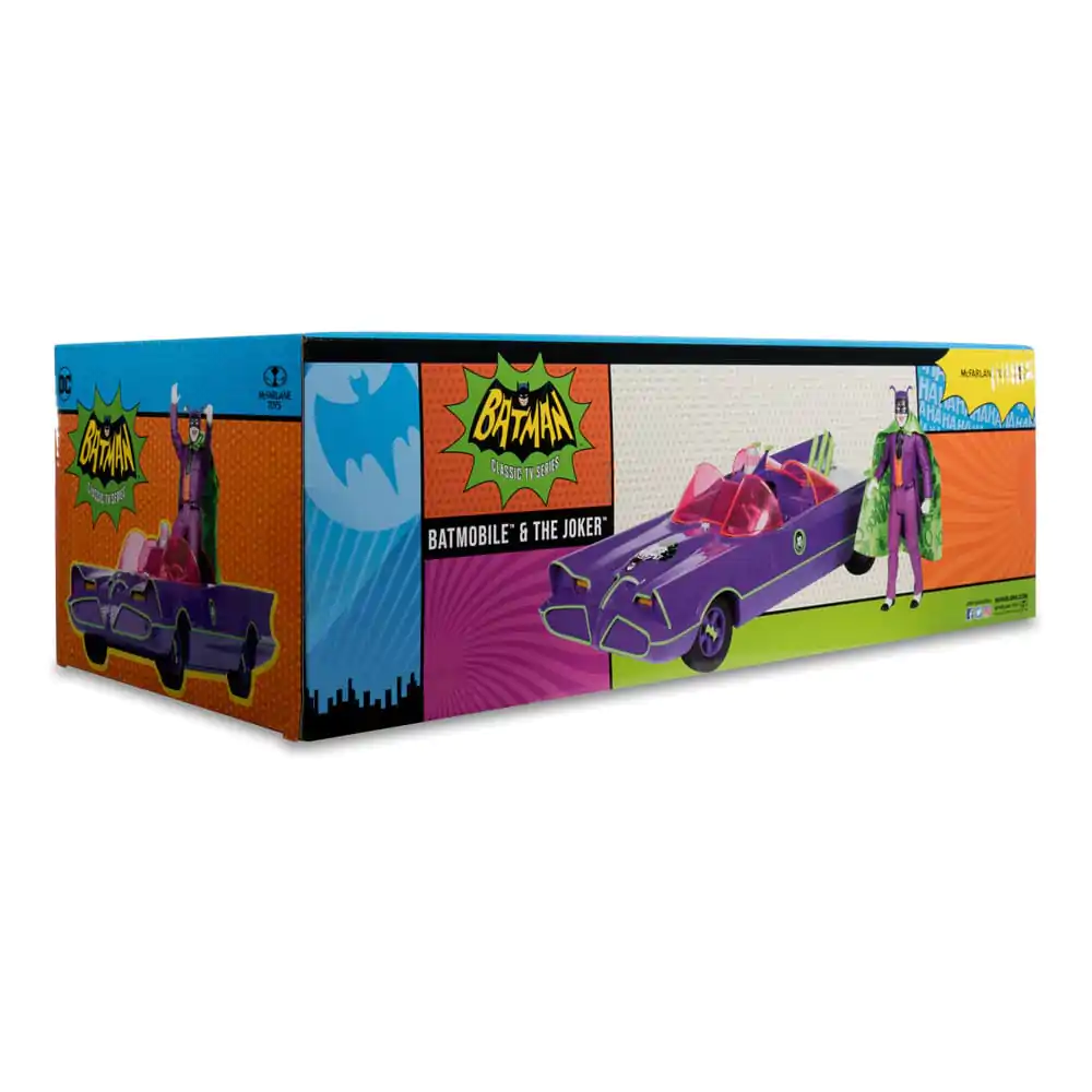 DC Retro Action Figure Batman 66 Batmobil with Joker (Gold Label) 15 cm termékfotó