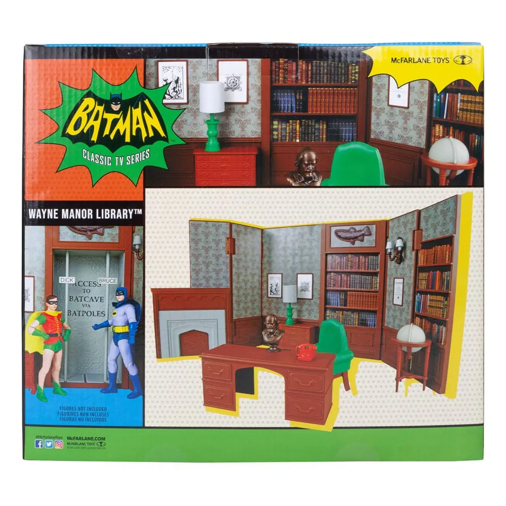 DC Retro Action Figure Batman 66 Wayne Manor Library product photo