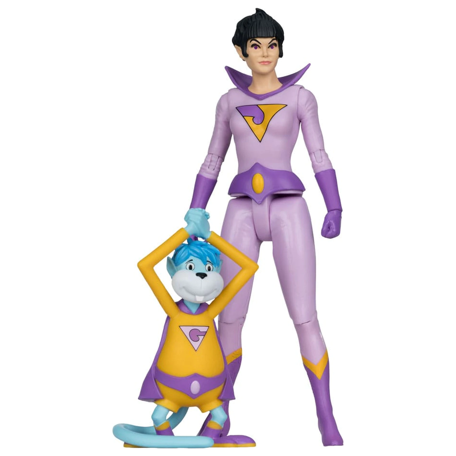 DC Retro Super Friends Action Figure Jayna & Gleek (Red Platinum Edition) 15 cm product photo