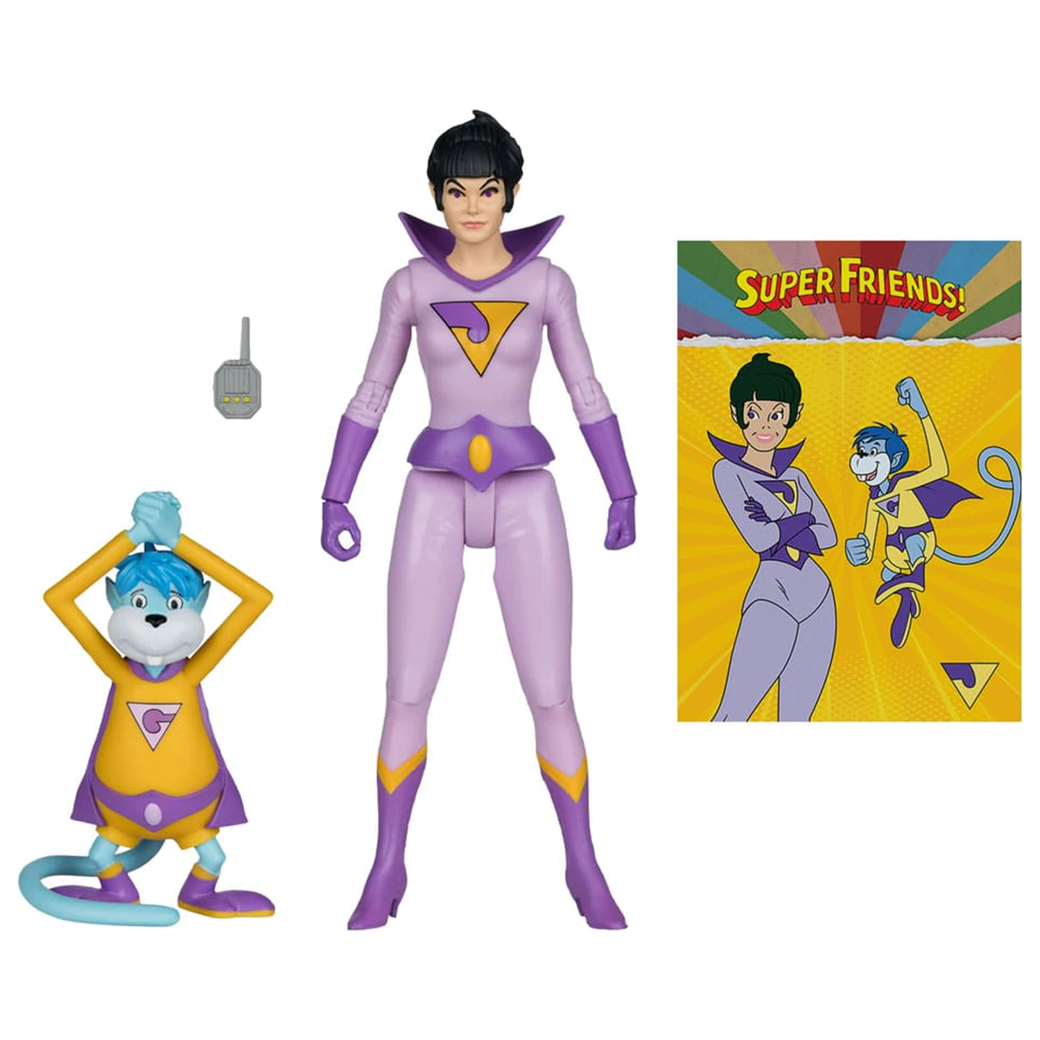 DC Retro Super Friends Action Figure Jayna & Gleek (Red Platinum Edition) 15 cm product photo