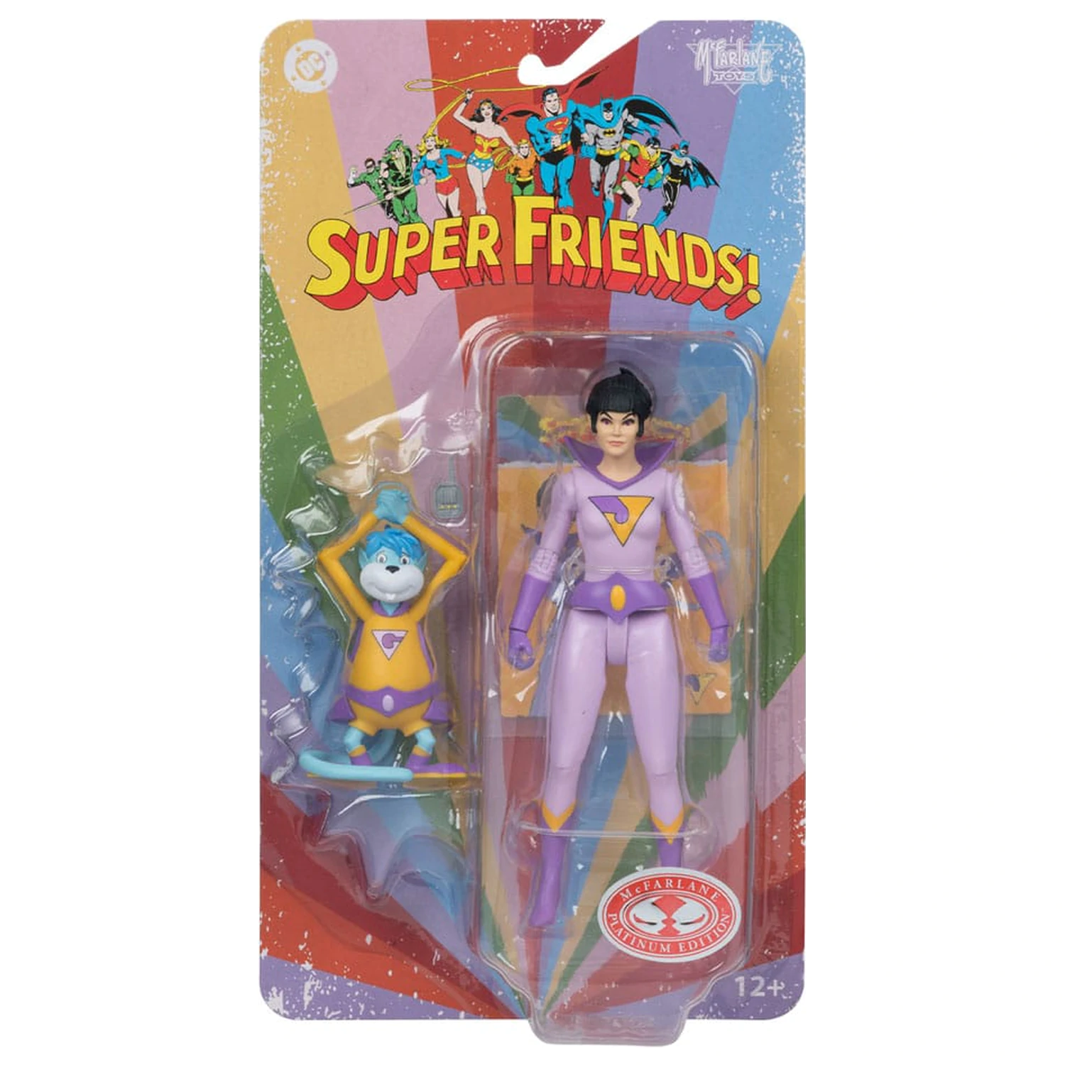 DC Retro Super Friends Action Figure Jayna & Gleek (Red Platinum Edition) 15 cm product photo